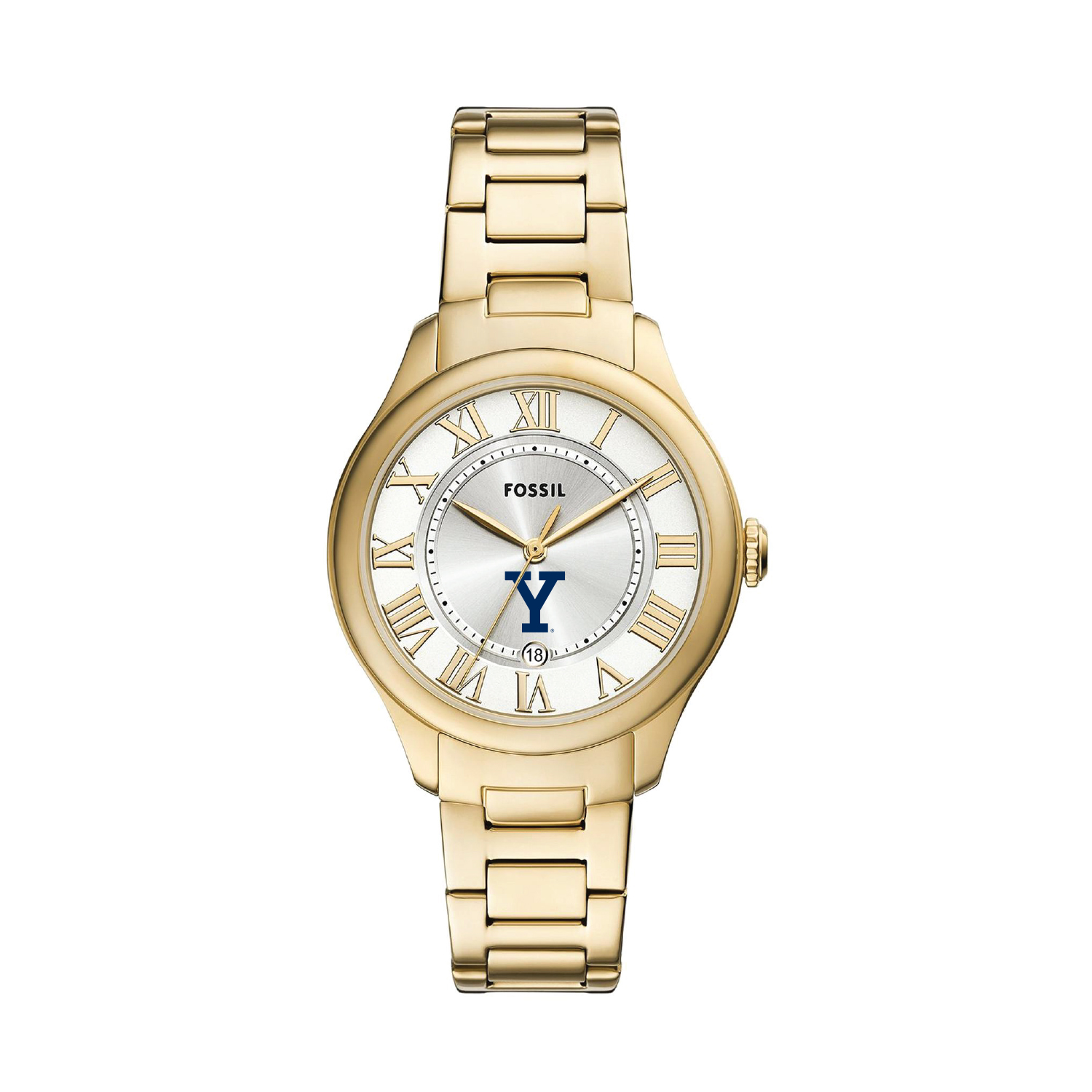 Fossil  Yale Bulldogs Gilmore Gold Stainless Steel Watch
