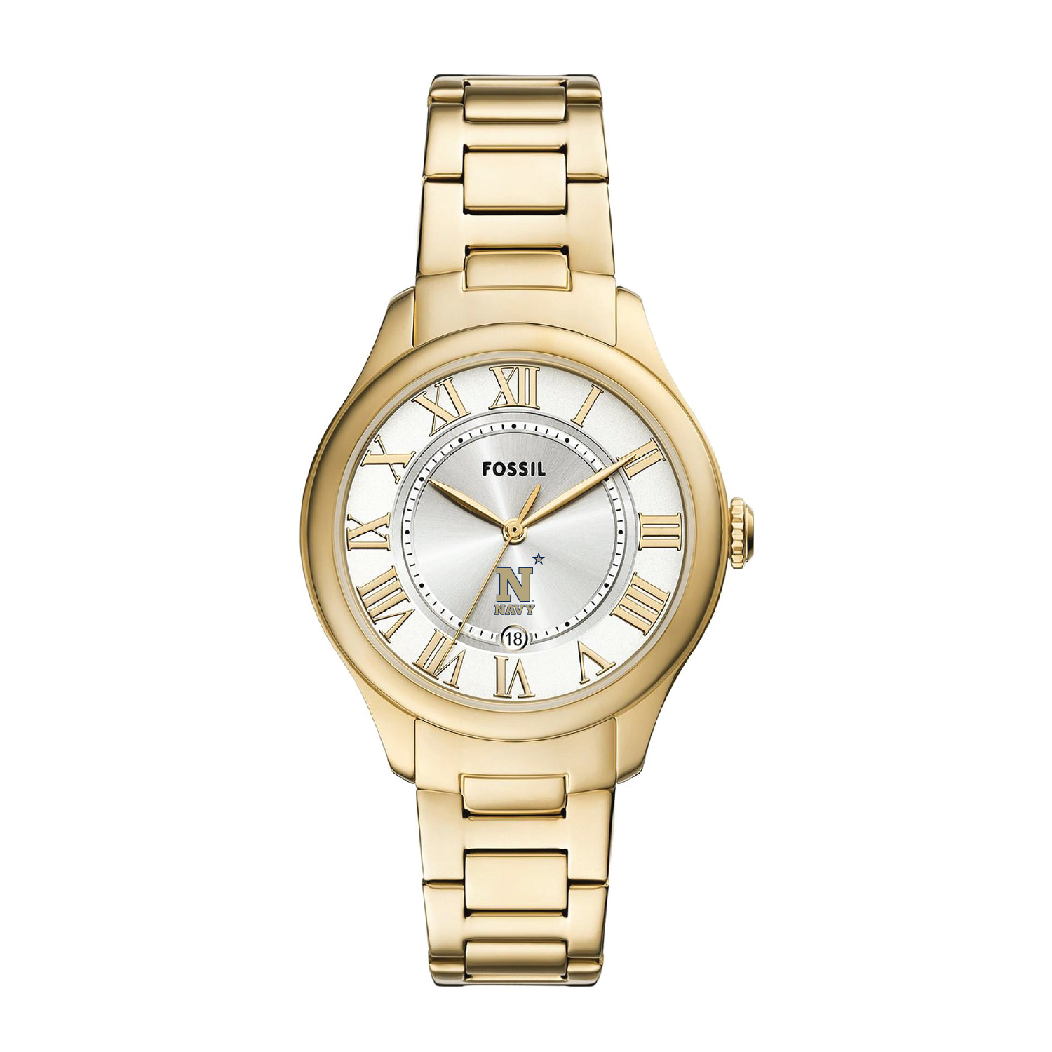 Fossil  Navy Midshipmen Gilmore Gold Stainless Steel Watch