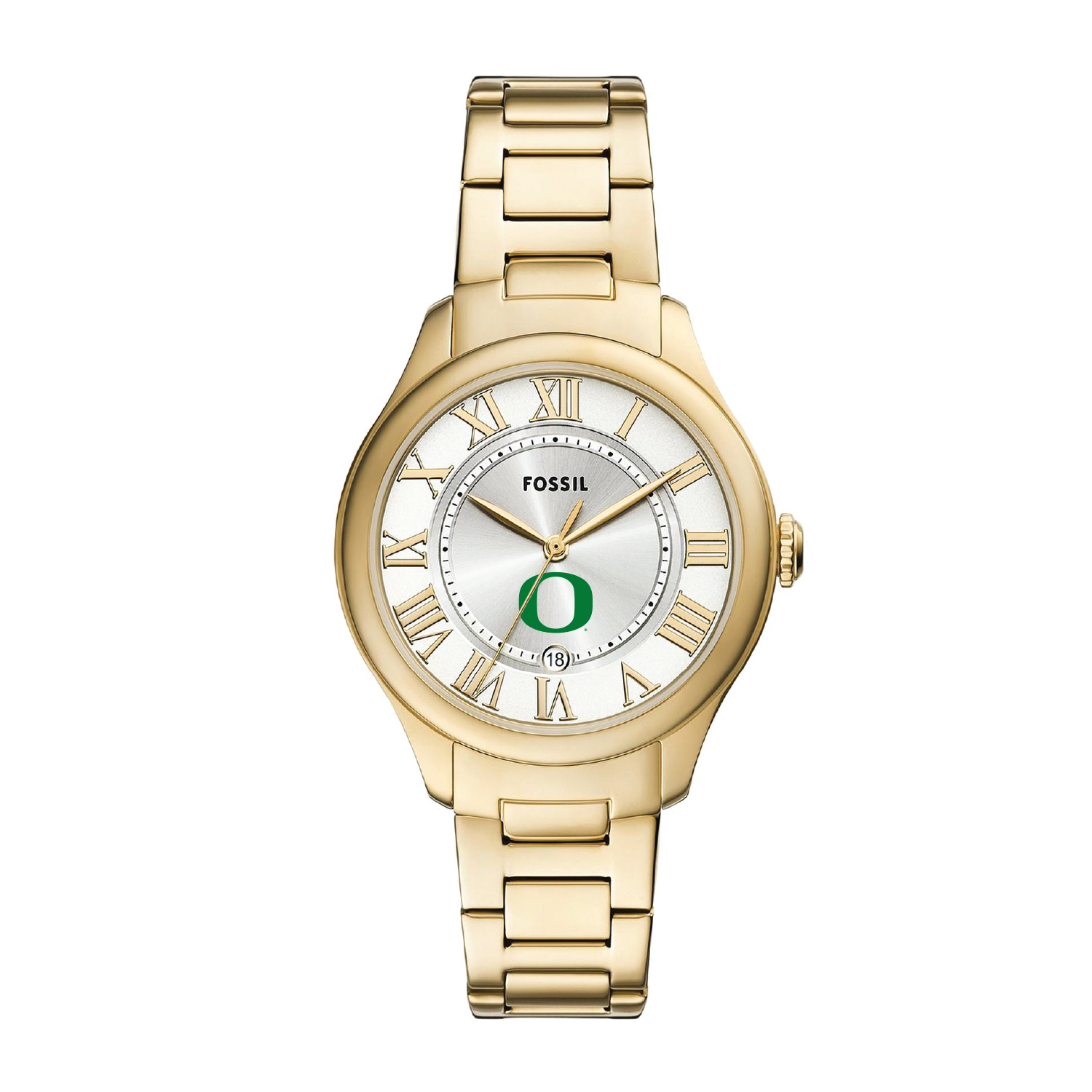 Fossil  Oregon Ducks Gilmore Gold Stainless Steel Watch