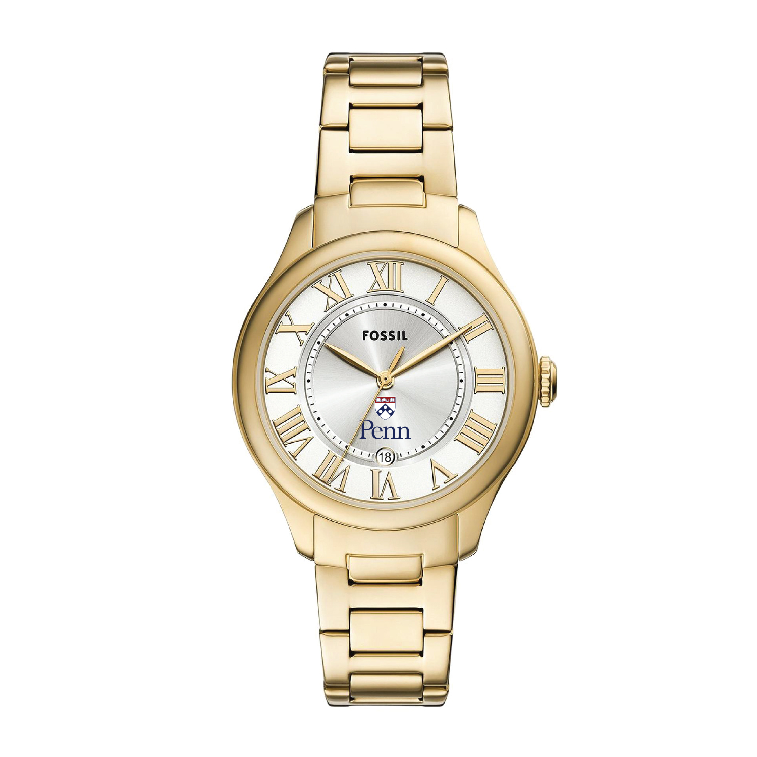 Fossil  Pennsylvania Quakers Gilmore Gold Stainless Steel Watch