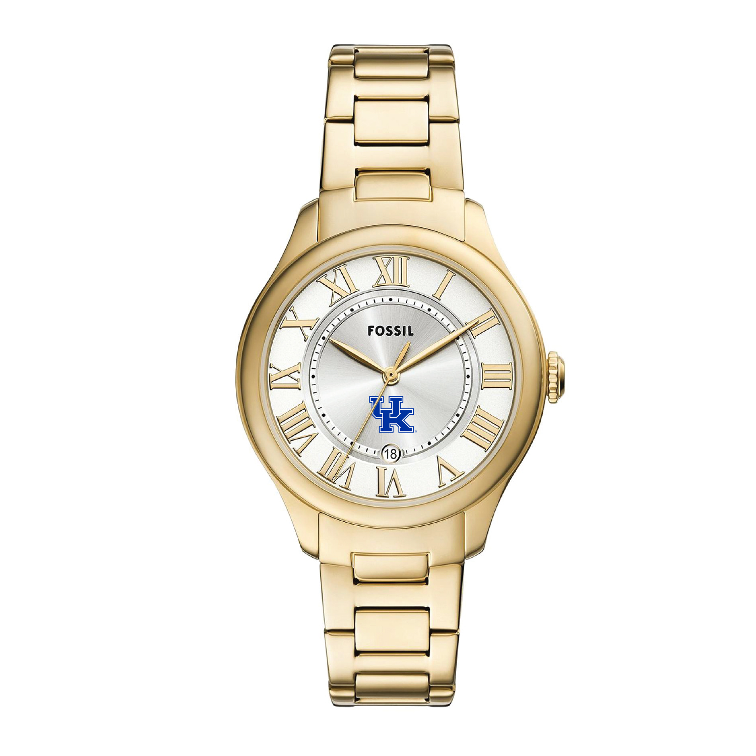 Fossil  Kentucky Wildcats Gilmore Gold Stainless Steel Watch