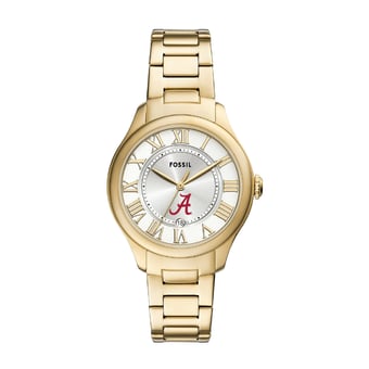 Fossil  Alabama Crimson Tide Gilmore Gold Stainless Steel Watch