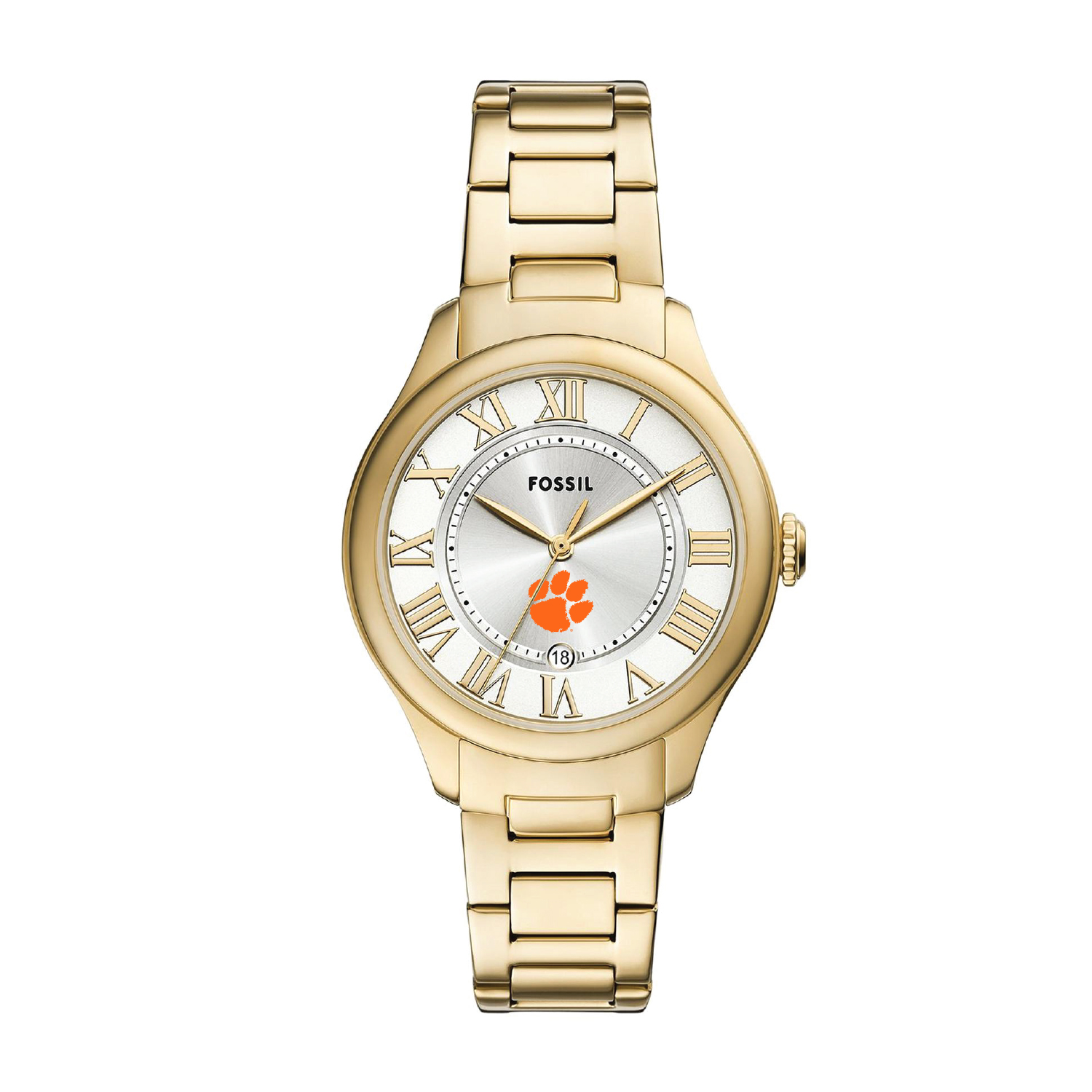 Fossil  Clemson Tigers Gilmore Gold Stainless Steel Watch