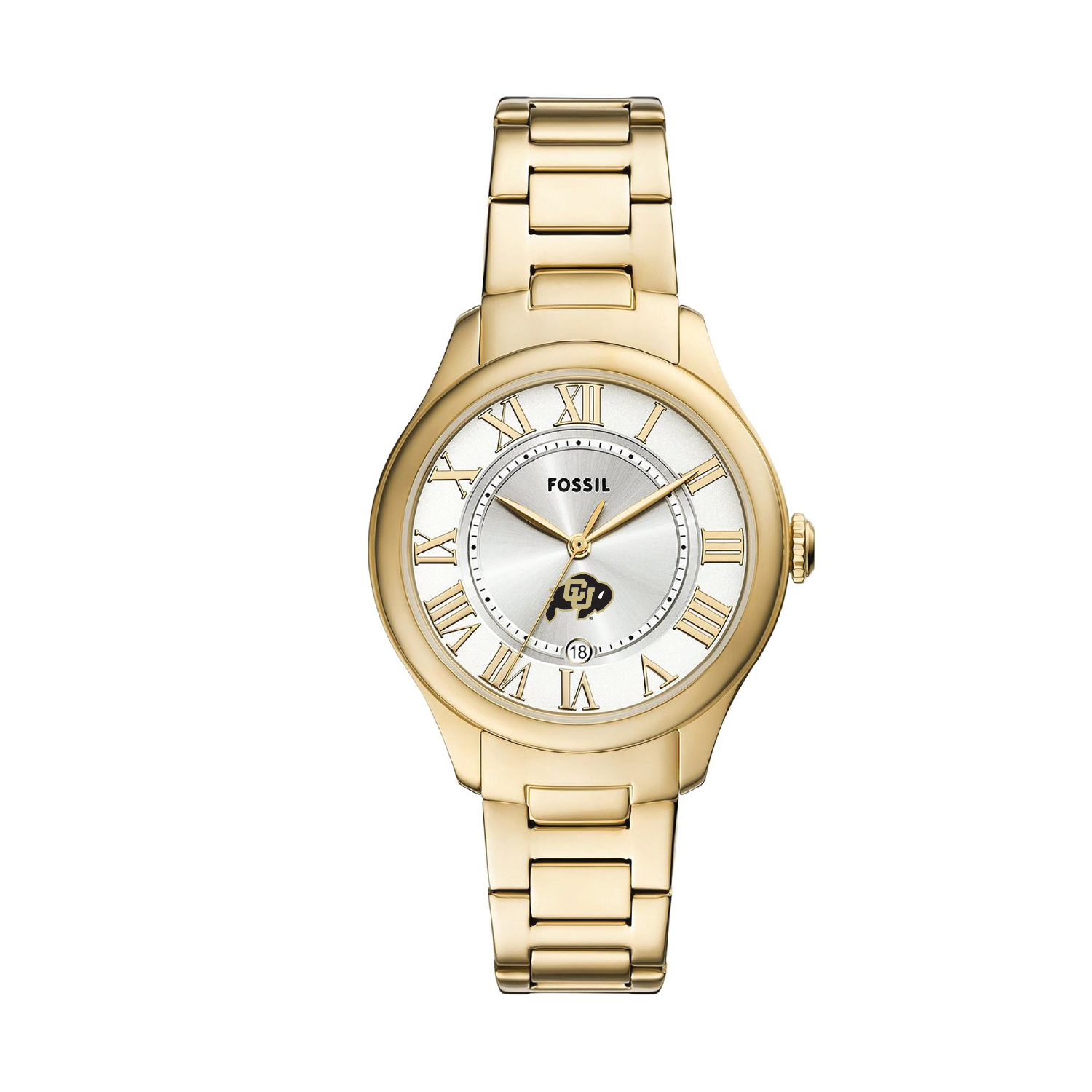 Fossil  Colorado Buffaloes Gilmore Gold Stainless Steel Watch