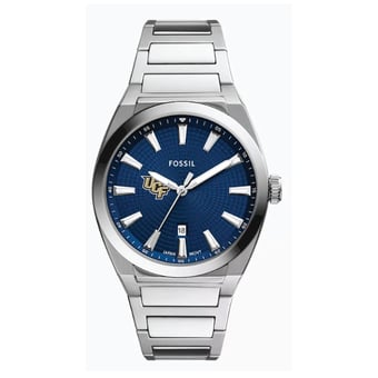 Fossil  UCF Knights Everett Three-Hand Date Stainless Steel Watch