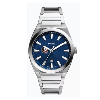 Fossil  Florida State Seminoles Everett Three-Hand Date Stainless Steel Watch