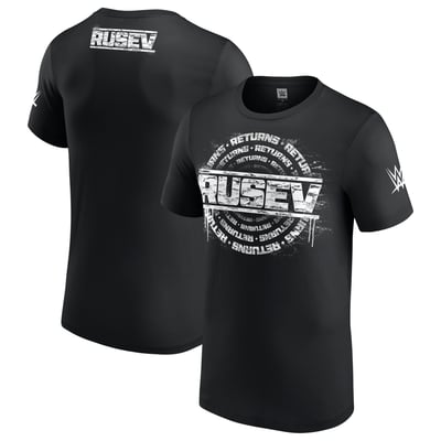 Men's Black Rusev Returns T-Shirt