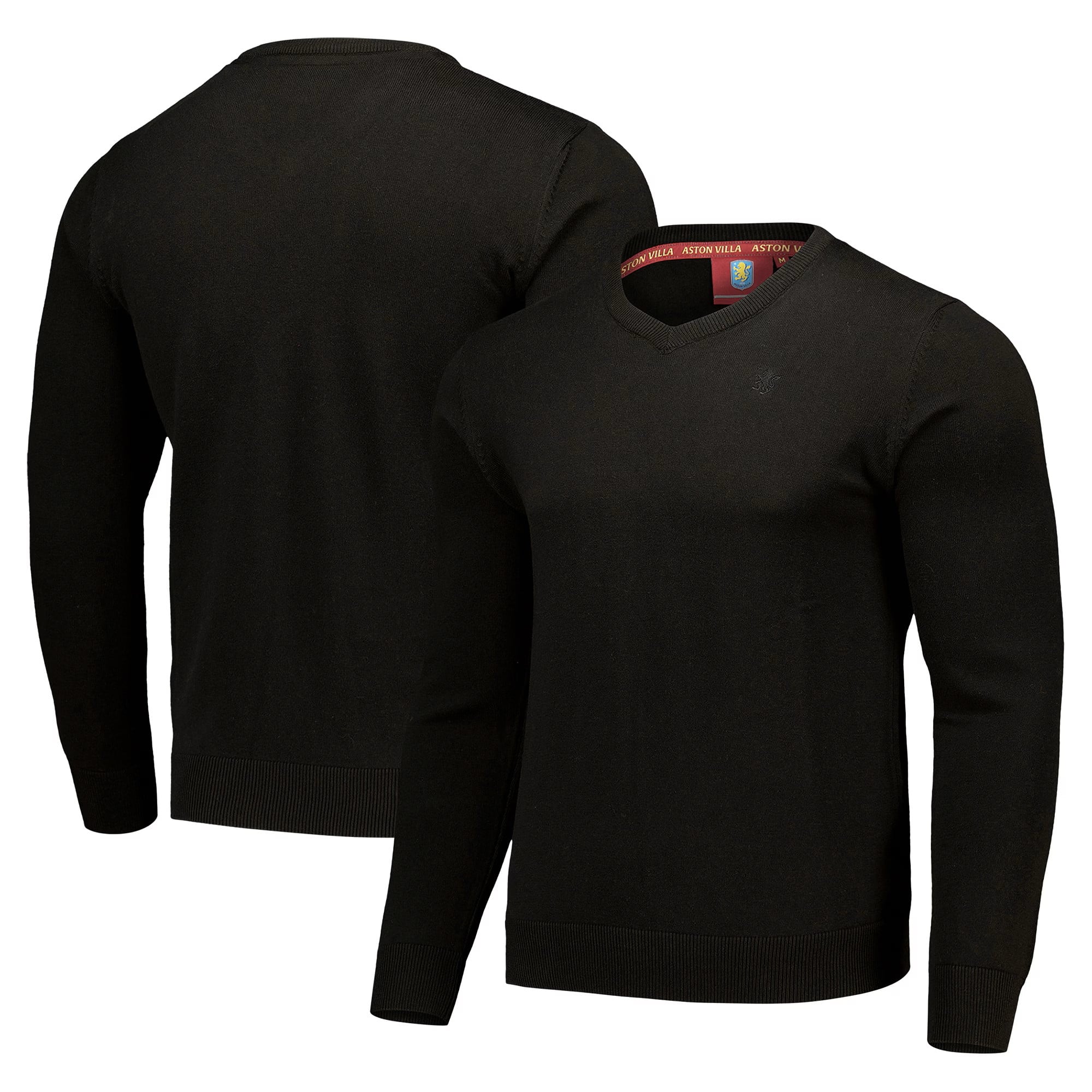 Pull col V Aston Villa - Noir - Homme
