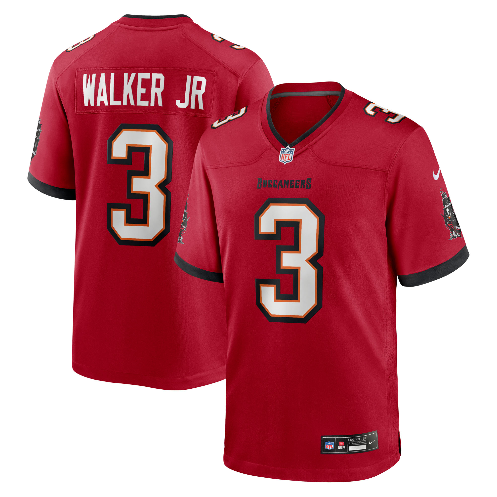 Men's Nike Anthony Walker Jr.  Red Tampa Bay Buccaneers Team Game Jersey