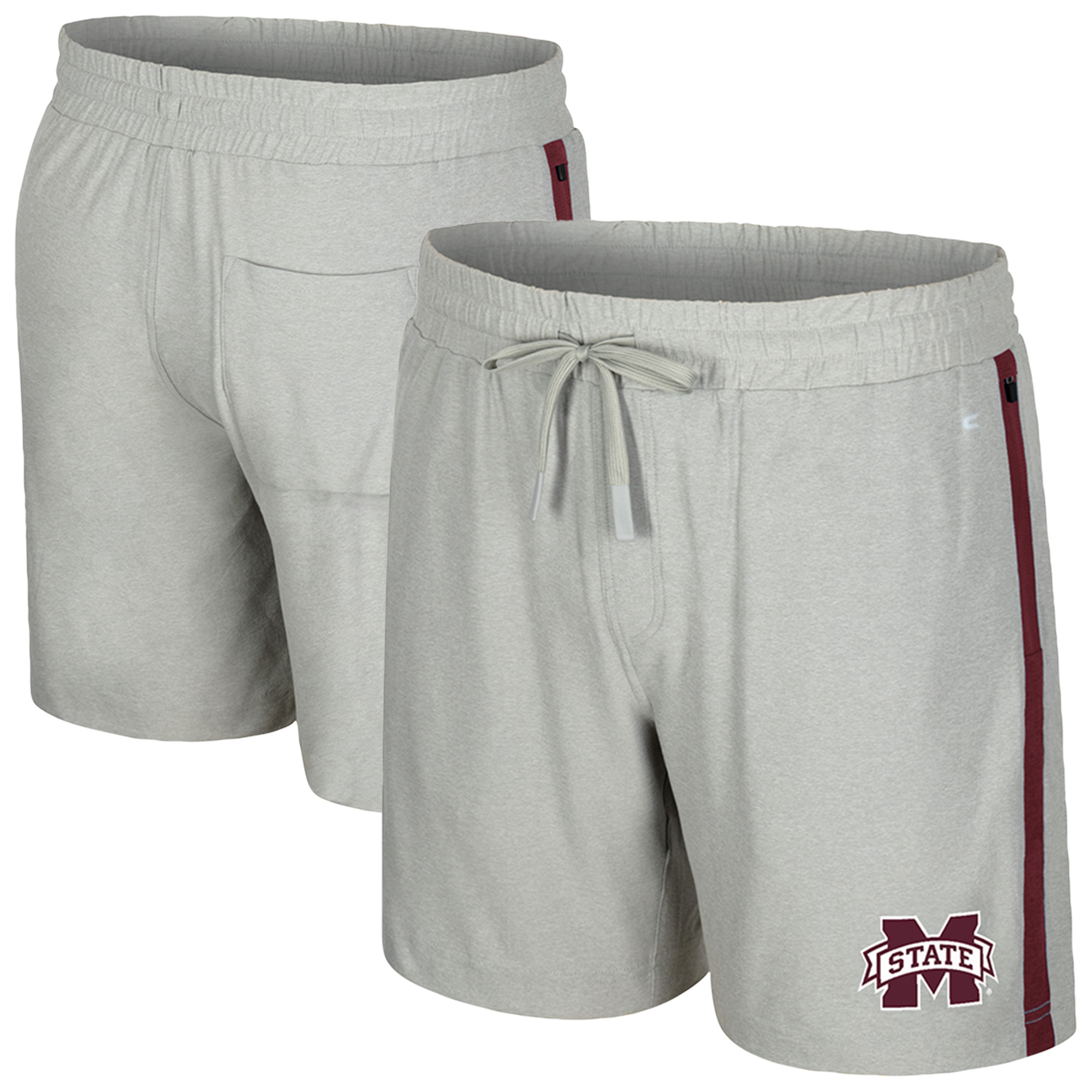 Men’s Colosseum Gray Mississippi State Bulldogs Mac Shorts Men’s Colosseum Gray Mississippi State Bulldogs Mac Shorts