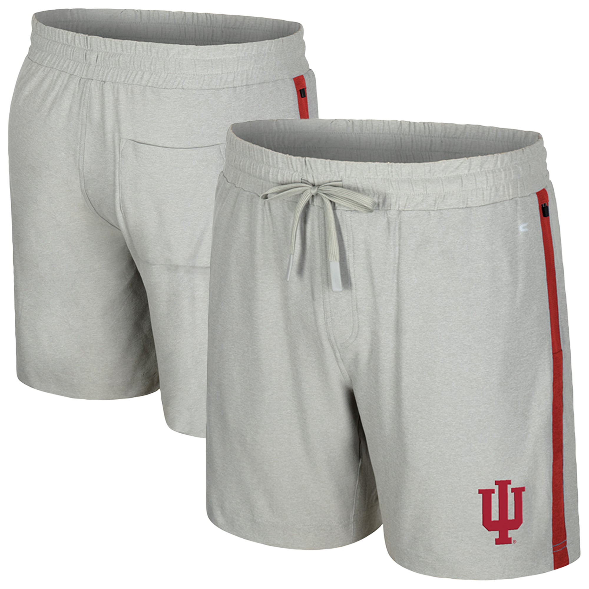 Men's Colosseum Gray Indiana Hoosiers Mac Shorts