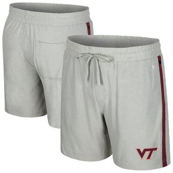 Men's Colosseum Gray Virginia Tech Hokies Mac Shorts