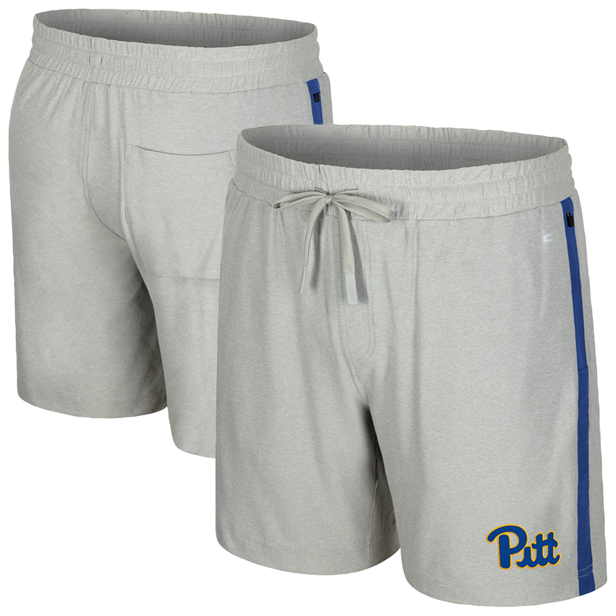 Men's Colosseum Gray Pitt Panthers Mac Shorts