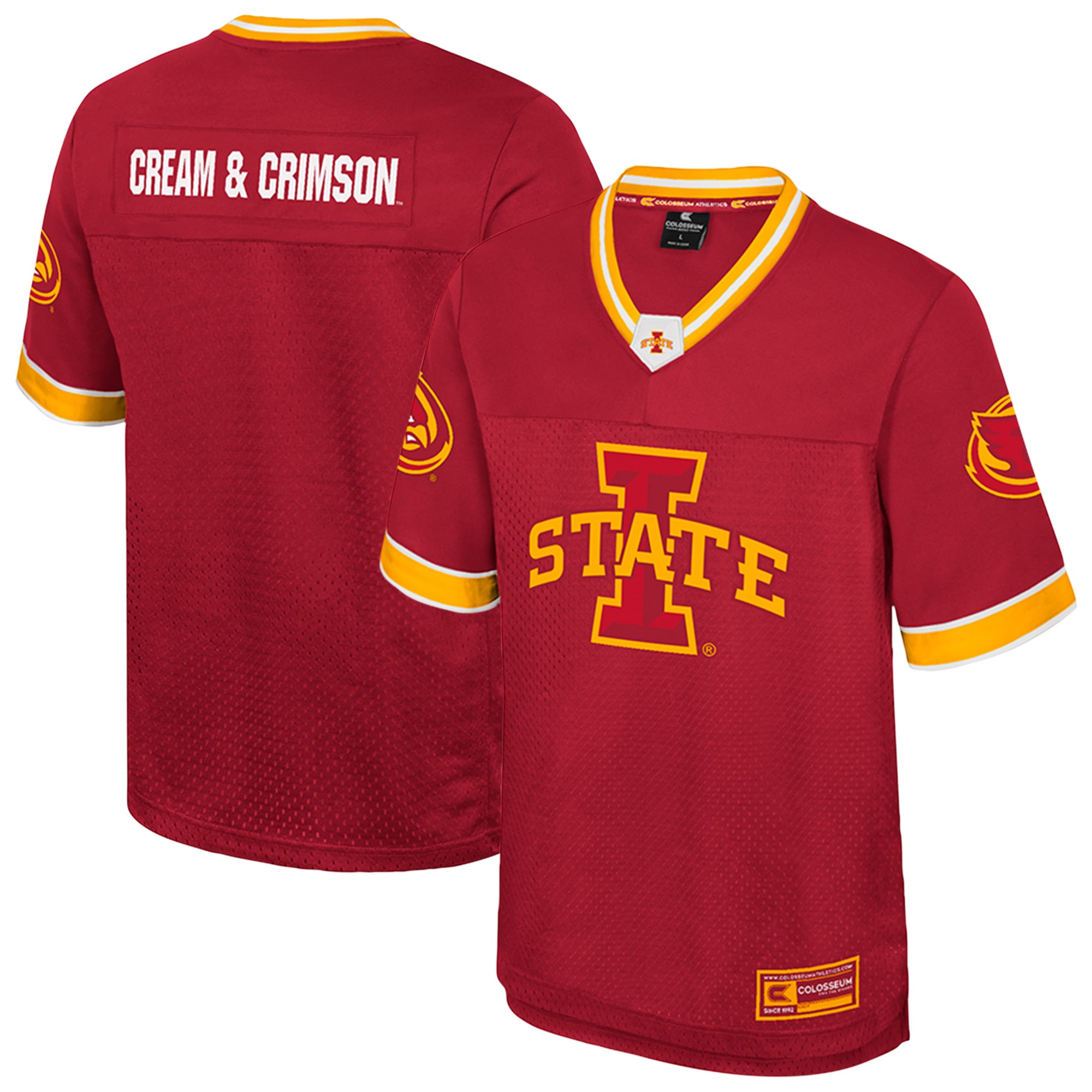 Men's Colosseum  Cardinal Iowa State Cyclones Nothing But The Hits Football Jersey