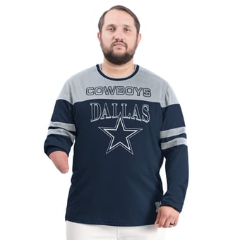 Men's G-III Sports by Carl Banks Navy/Silver Dallas Cowboys Adaptive Outlast Long Sleeve T-Shirt