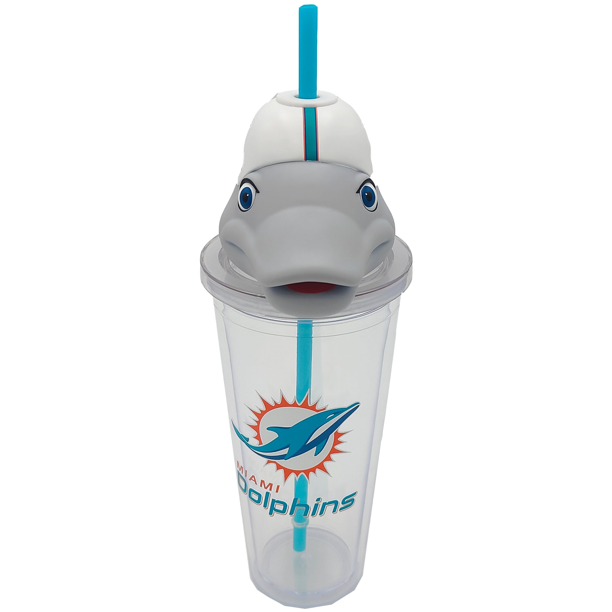 Pegasus Miami Dolphins Mascot Lid 24oz. Sipper Cup