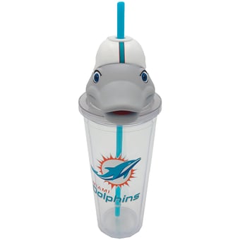 Pegasus Miami Dolphins Mascot Lid 24oz. Sipper Cup