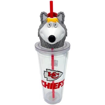 Pegasus Kansas City Chiefs Mascot Lid 24oz. Sipper Cup