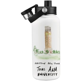 Texas A&M Aggies Laura Wilcox Watercolors 34oz. Water Bottle