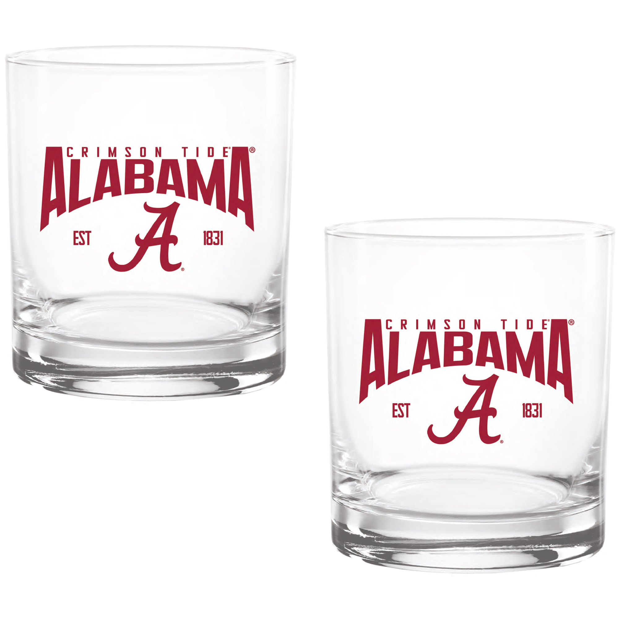 Alabama Crimson Tide Two-Pack 14oz. Established Rocks Glass Set