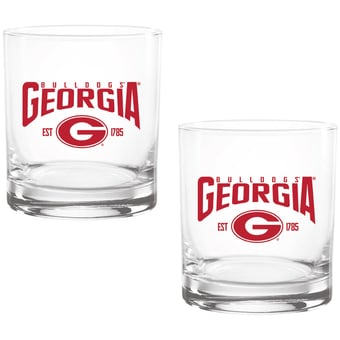 Georgia Bulldogs Two-Pack 14oz. Established Rocks Glass Set