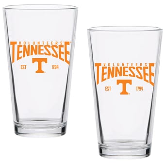 Tennessee Volunteers Two-Pack 16oz. Established Pint Glass Set