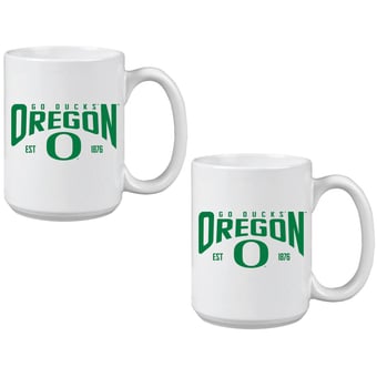 Oregon Ducks 15oz. Mug Two-Pack
