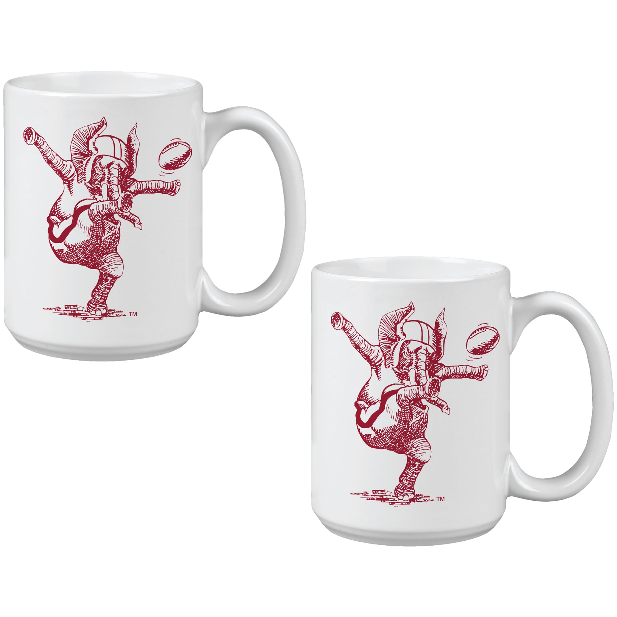 Alabama Crimson Tide Two Pack 15oz. Vault Sketch Ceramic Mug Set