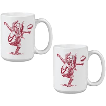 Alabama Crimson Tide Two Pack 15oz. Vault Sketch Ceramic Mug Set