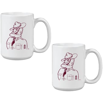 Texas A&M Aggies Two Pack 15oz. Vault Sketch Ceramic Mug Set