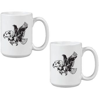 Iowa Hawkeyes Vintage Sketch 15oz 2-Pack Mug Set