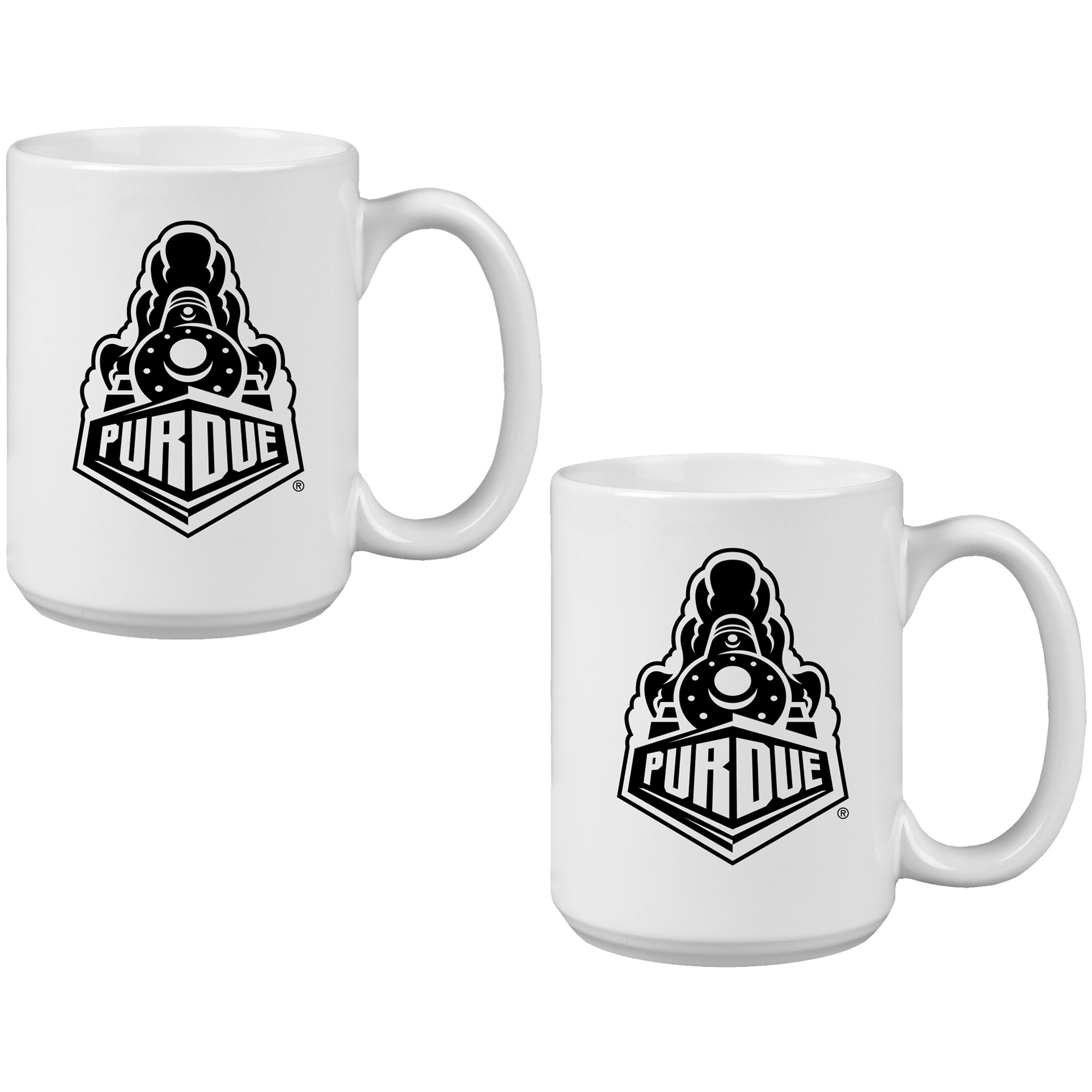 Purdue Boilermakers Vintage Sketch 15oz 2-Pack Mug Set