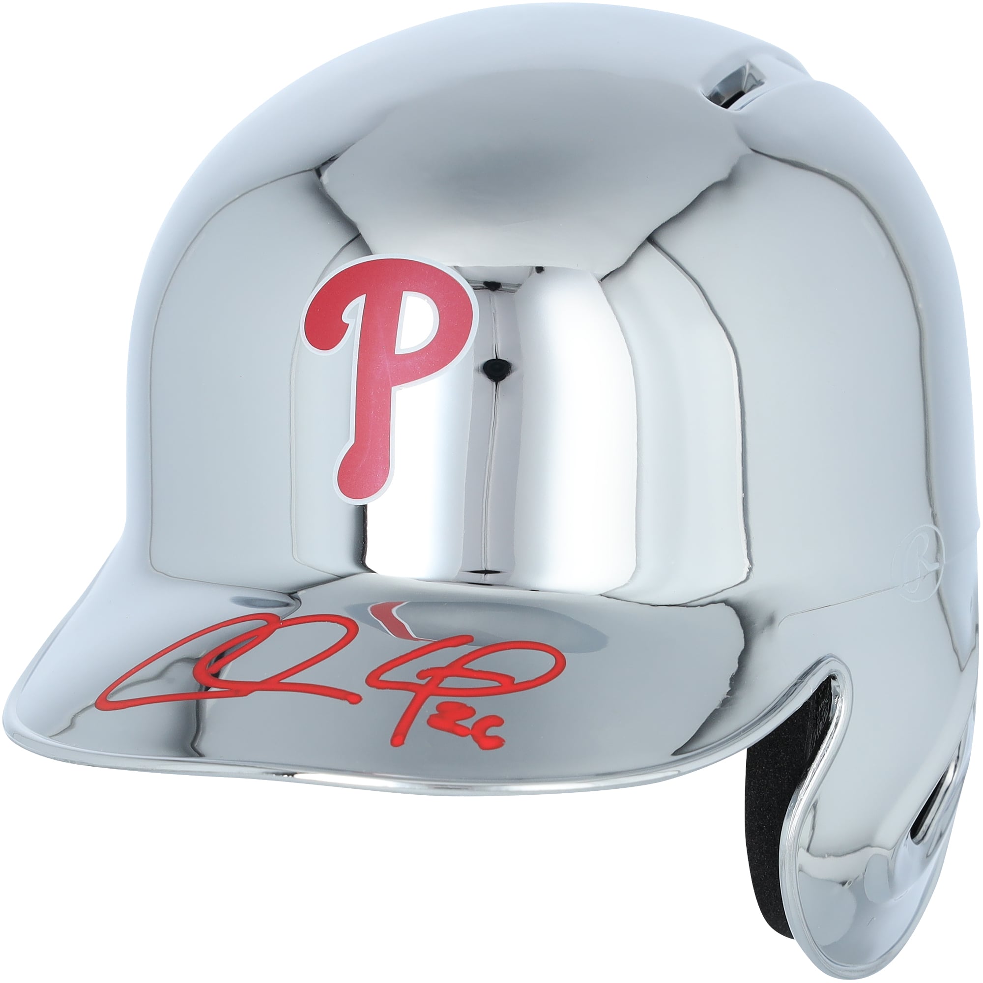 Chase Utley Philadelphia Phillies Autographed Chrome Mini Batting Helmet