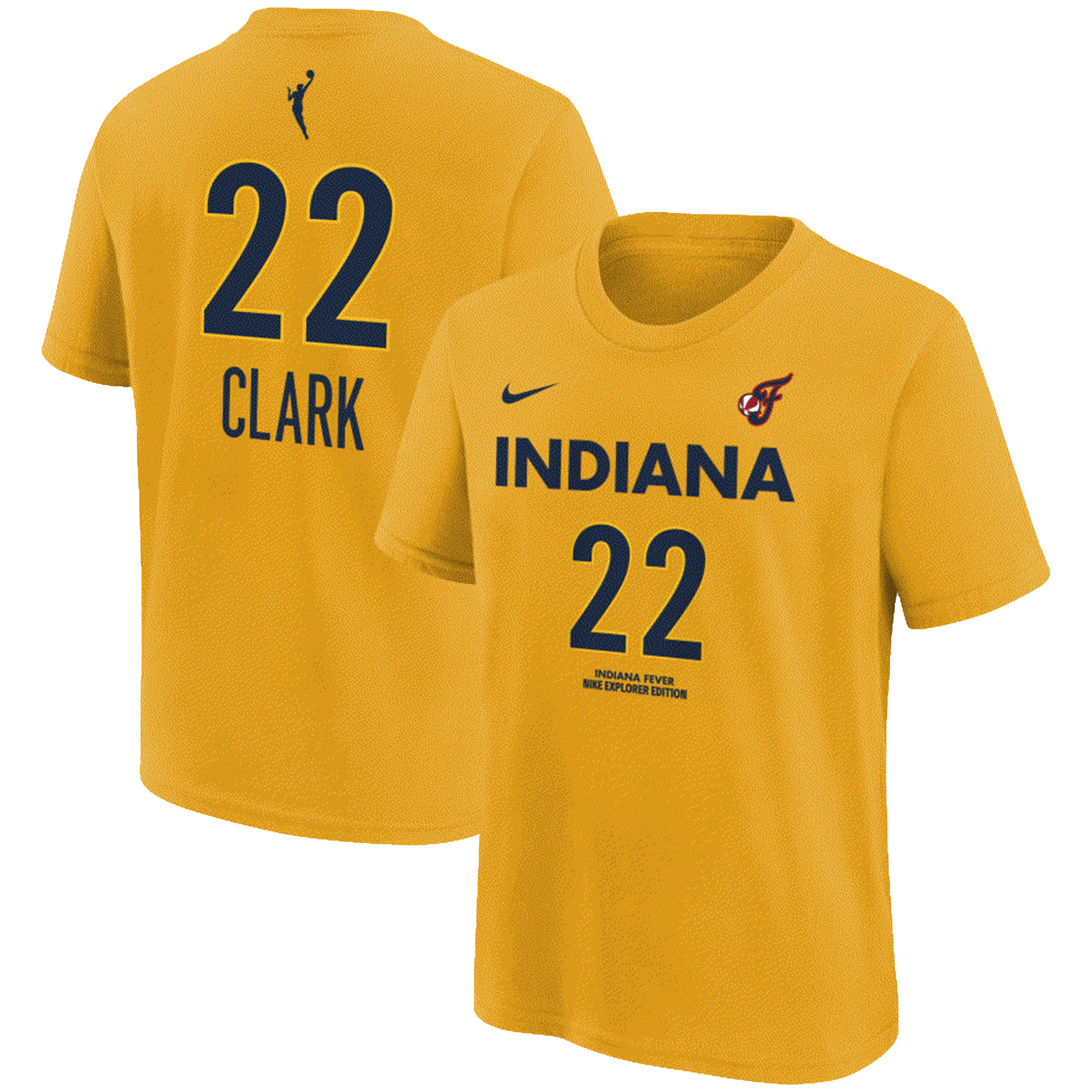Youth Nike Caitlin Clark Gold Indiana Fever Name & Number T-Shirt Youth Nike Caitlin Clark Gold Indiana Fever Name & Number T-Shirt