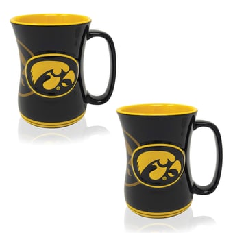 Iowa Hawkeyes 16oz. Sculpted Barista Mug Two-Pack