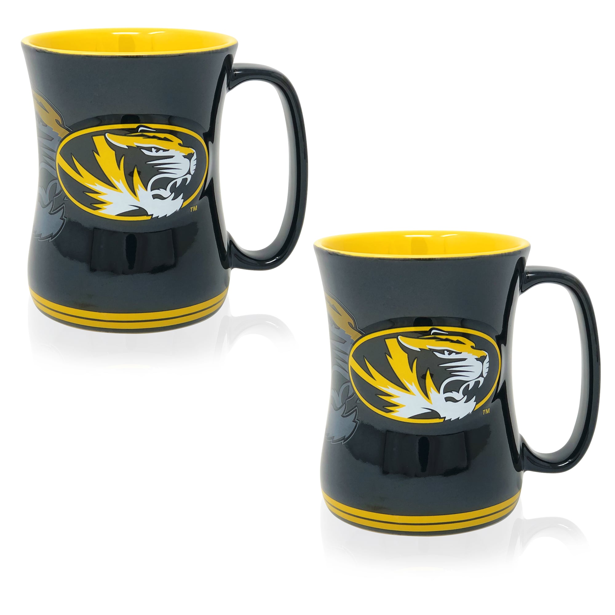 Missouri Tigers 16oz. Sculpted Barista Mug Two-Pack