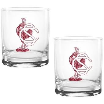South Carolina Gamecocks Two Pack 14oz. Vault Sketch Rocks Glass Set