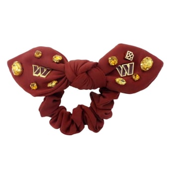 Brianna Cannon  Washington Commanders Logo Bow Scrunchie