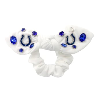 Brianna Cannon  Indianapolis Colts Logo Bow Scrunchie