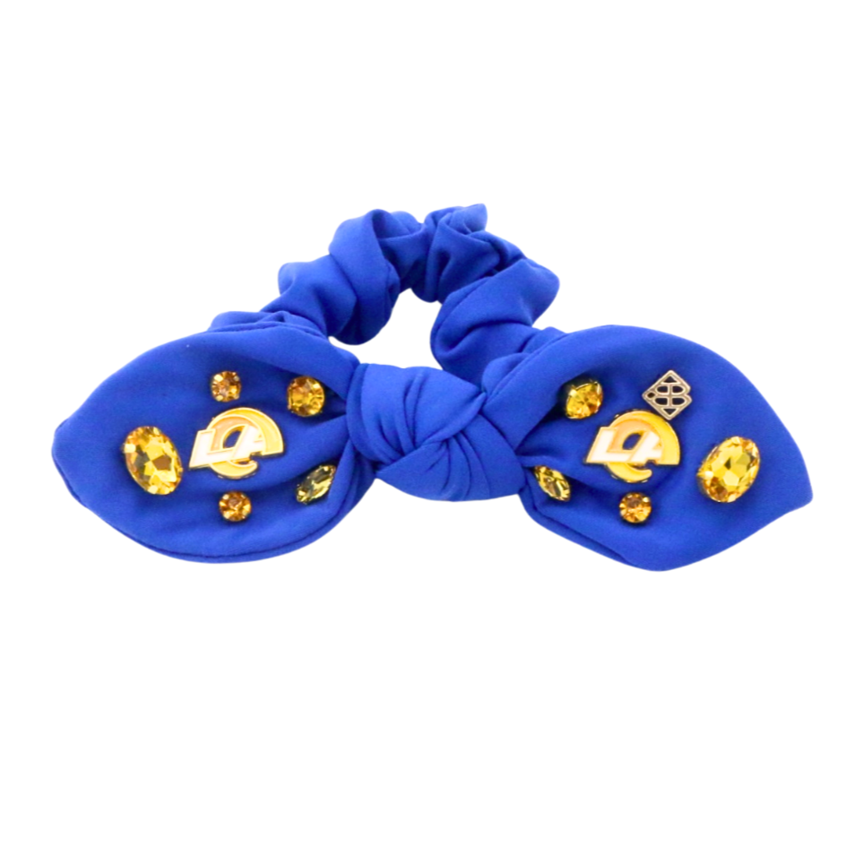 Brianna Cannon  Los Angeles Rams Logo Bow Scrunchie