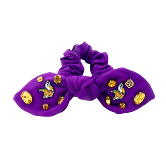 Brianna Cannon  Minnesota Vikings Logo Bow Scrunchie