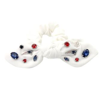 Brianna Cannon  New England Patriots Logo Bow Scrunchie