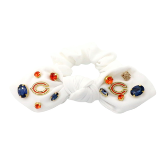 Brianna Cannon  Chicago Bears Logo Bow Scrunchie