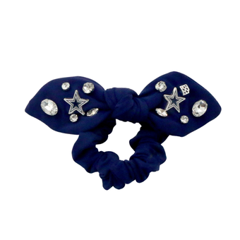 Brianna Cannon Dallas Cowboys Logo Bow Scrunchie
