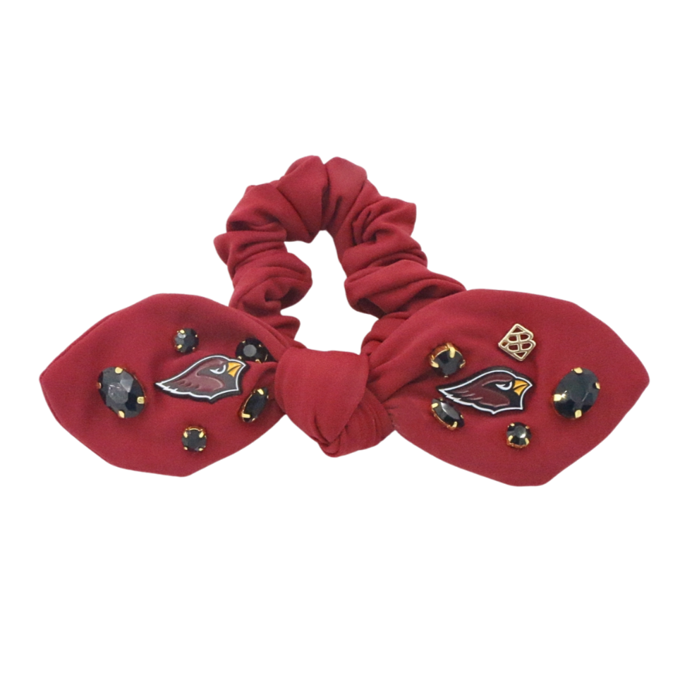 Brianna Cannon  Arizona Cardinals Logo Bow Scrunchie