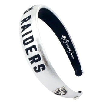 Brianna Cannon Las Vegas Raiders Thin Embroidered Headband