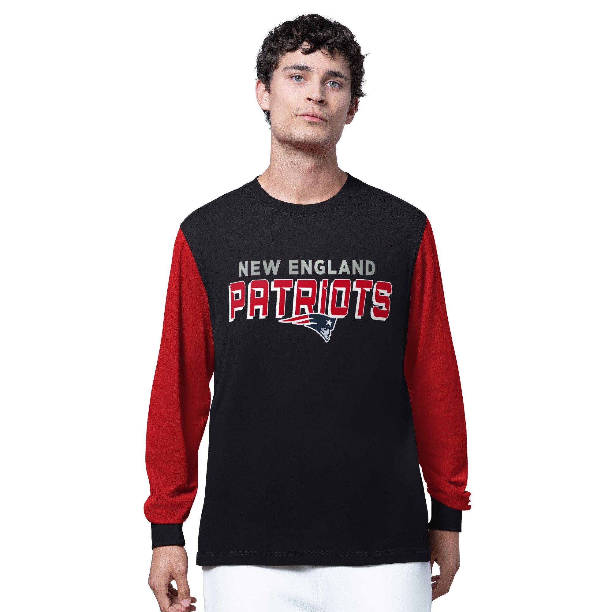 Men’s Starter Black New England Patriots Thursday Night Gridiron Long Sleeve T-Shirt Men’s Starter Black New England Patriots Thursday Night Gridiron Long Sleeve T-Shirt