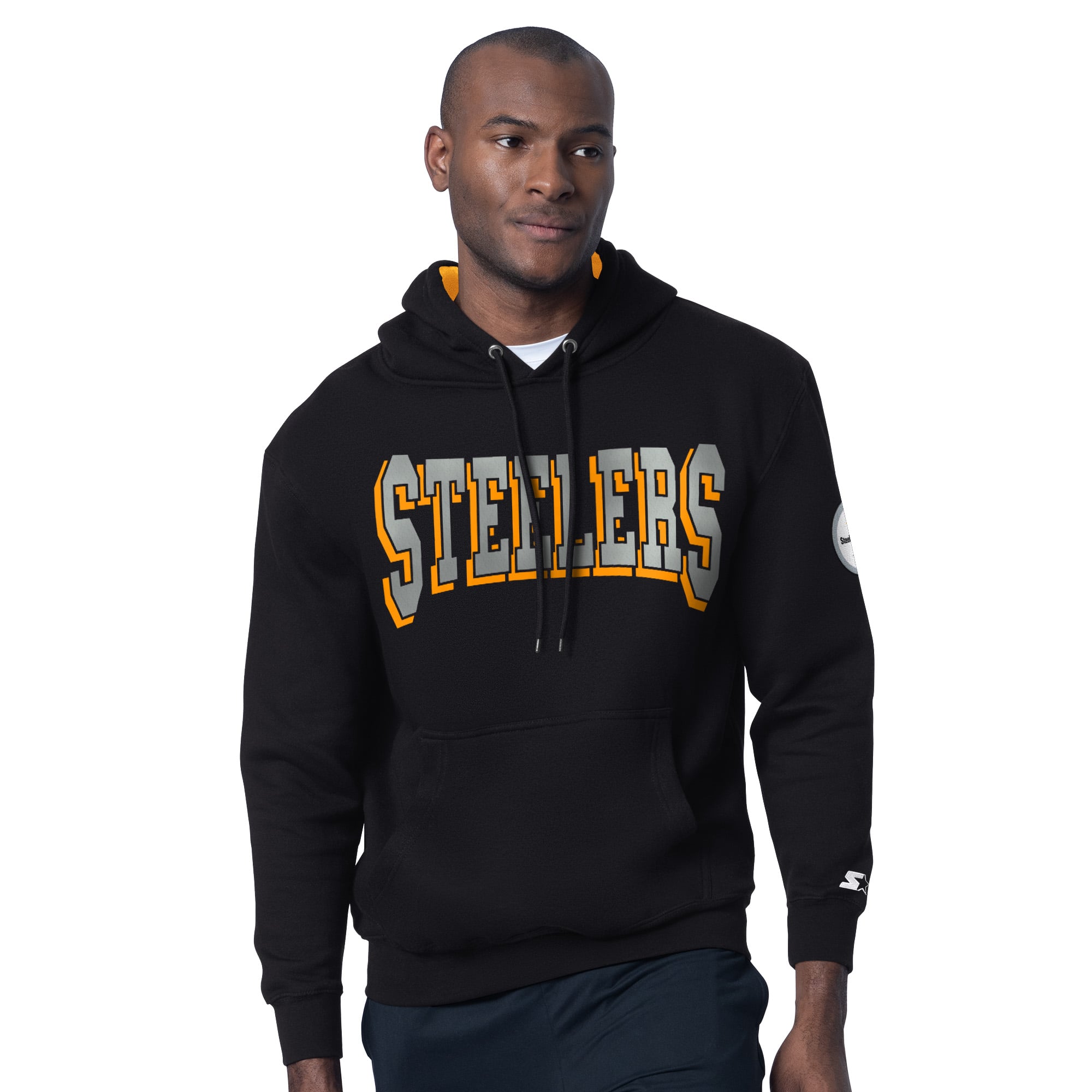 Men’s Starter Black Pittsburgh Steelers Thursday Night Gridiron Hoodie Men’s Starter Black Pittsburgh Steelers Thursday Night Gridiron Hoodie