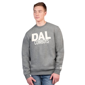 Men's Starter  Charcoal Dallas Cowboys Assist Sweatshirt