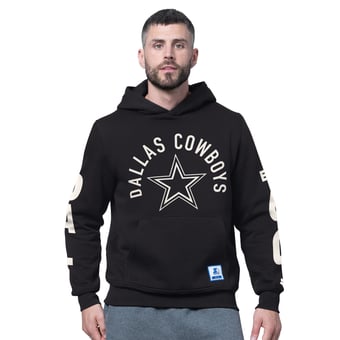 Men's Starter Black Dallas Cowboys Handoff Fleece Hoodie Sweatshirt